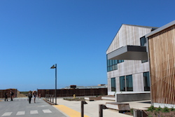 outside the new Coastal Biology building